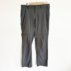 The North Face Paramount Convertible Pants Women 12 Gray Zip Off Hiking Gorpcore